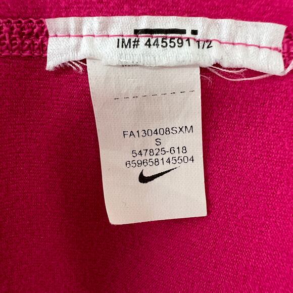 NIKE Pro Combat DRI-Fit Hyperwarm Compression Mock 2.0 Long Sleeve Top Pink S - Picture 10 of 10